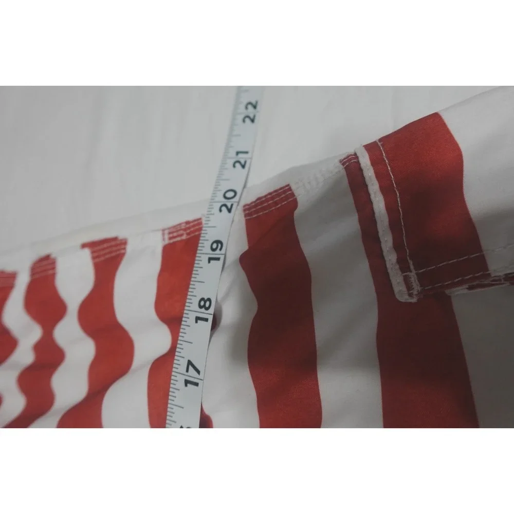 Surf Mentality USA Flag Swim Trunks Men's L Patriotic Stars Stripes Shorts‎